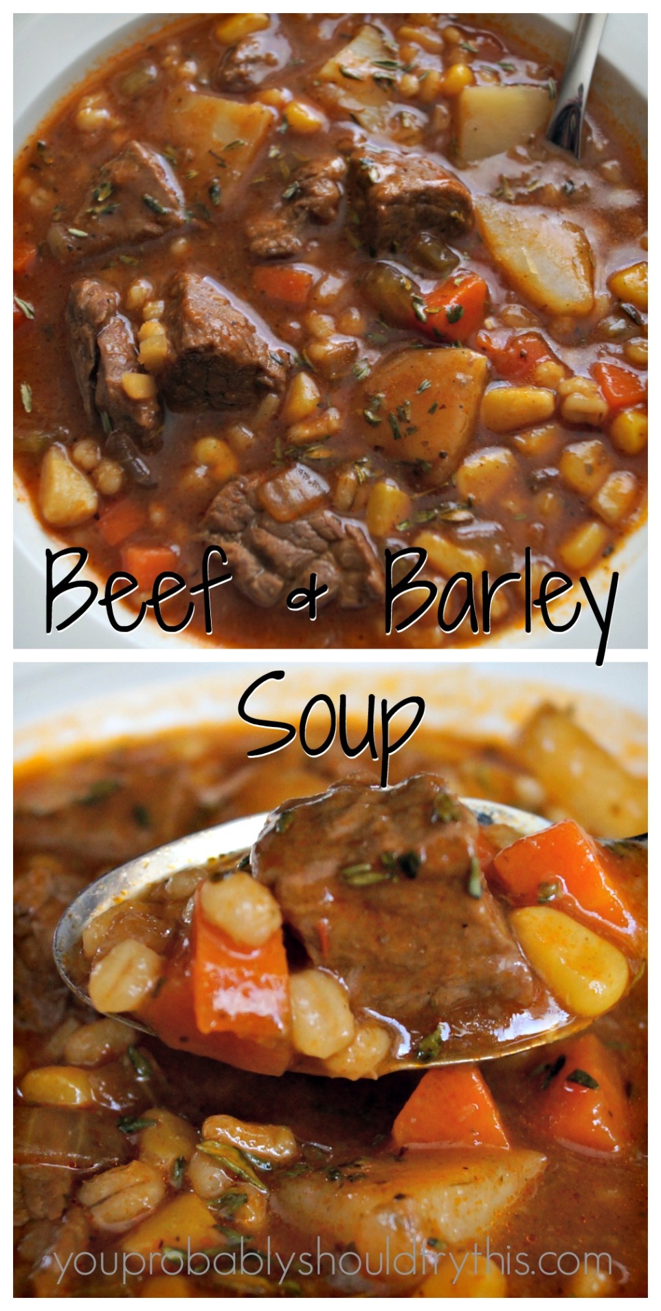Hearty Beef &amp; Barley Soup – you probably should try this